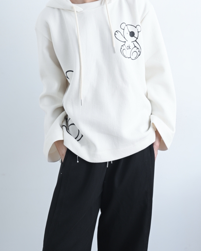 韓 連帽OK熊上衣 size