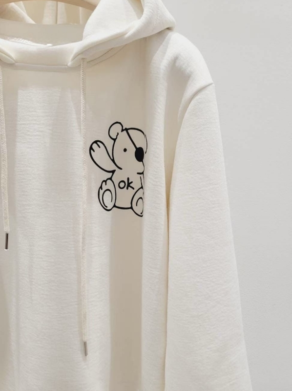 韓 連帽OK熊上衣 size