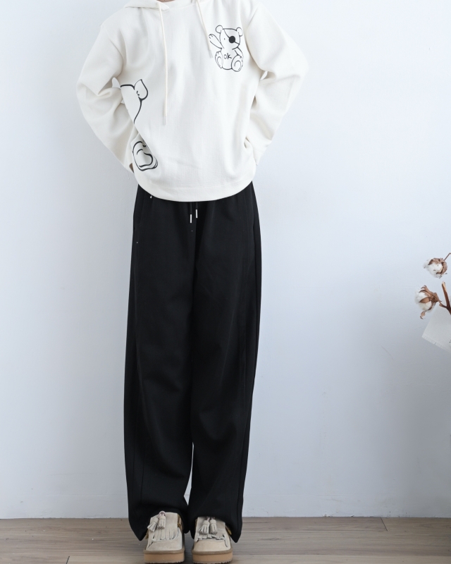 韓 連帽OK熊上衣 size