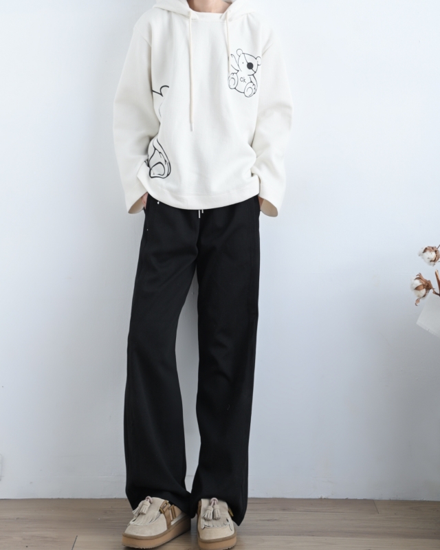 韓 連帽OK熊上衣 size