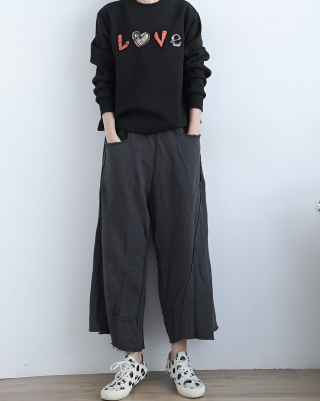 韓 印花樂浮油上衣 3色 size