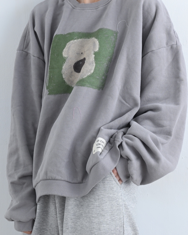 韓 四方熊上衣 3色 size