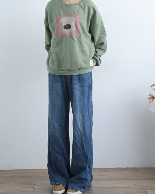 韓 四方熊上衣 3色 size