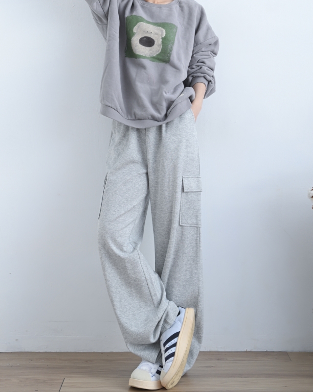 韓 四方熊上衣 3色 size