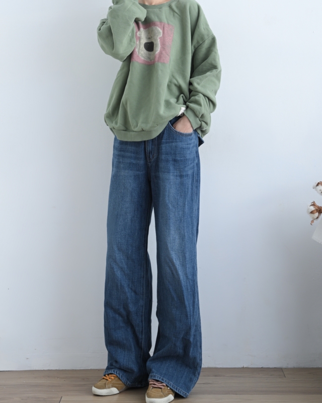 韓 四方熊上衣 3色 size