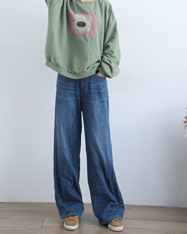 韓 四方熊上衣 3色 size