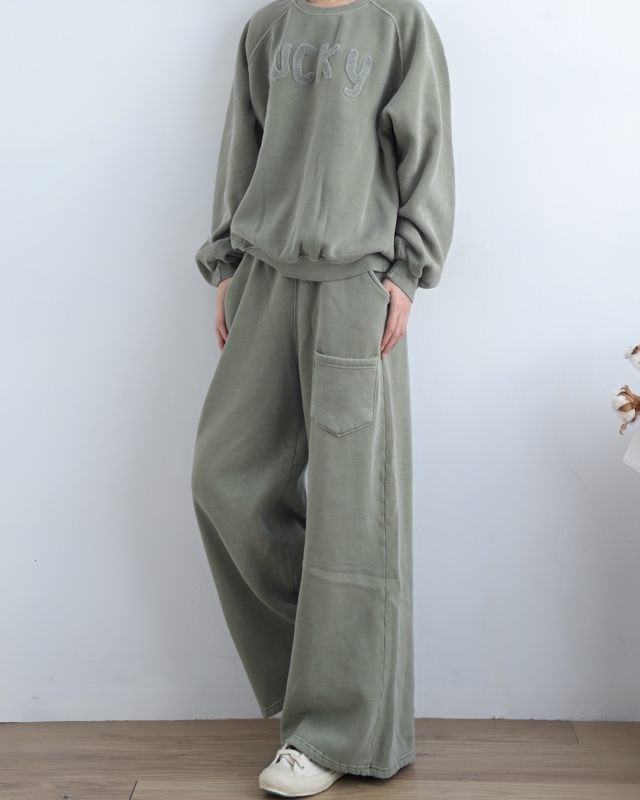 韓 舒服綿質英文字上衣 3色 size