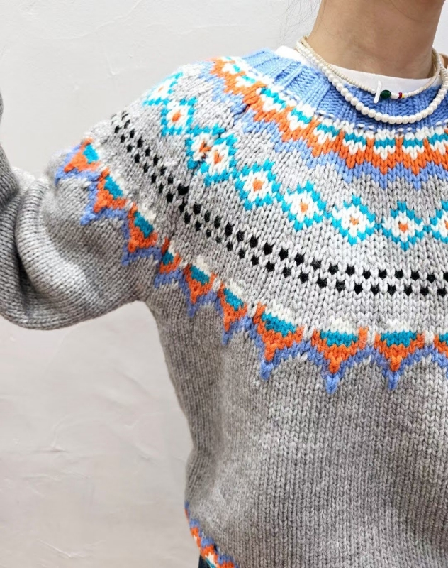 韓 繽紛圖騰上衣 2色 size