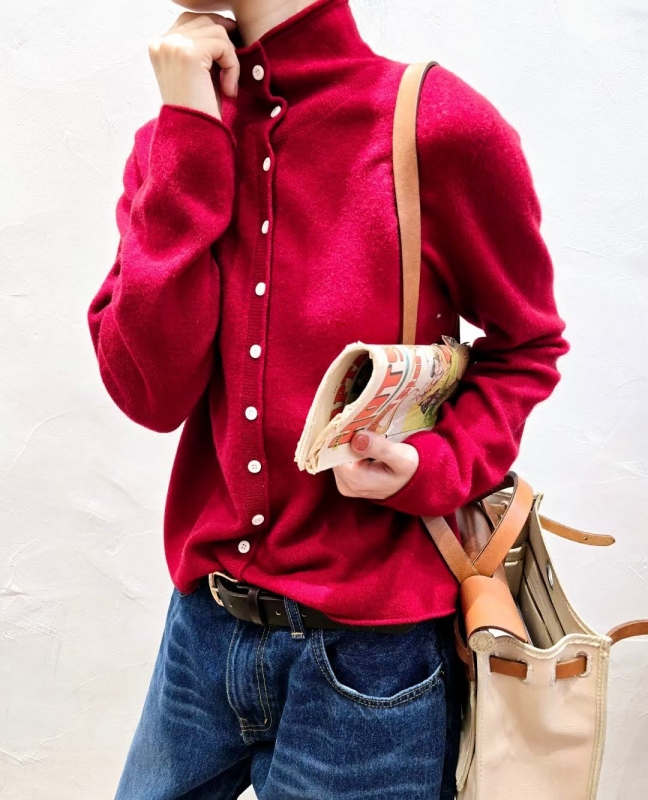 韓 細點小高領上衣 3色 size