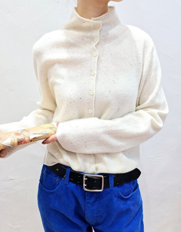 韓 細點小高領上衣 3色 size