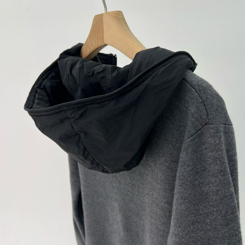 韓 拉鍊連帽上衣 2色