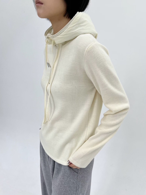 韓 拉鍊連帽上衣 2色