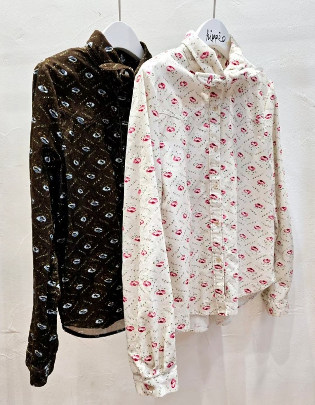 韓 啾啾印花襯衫 2色