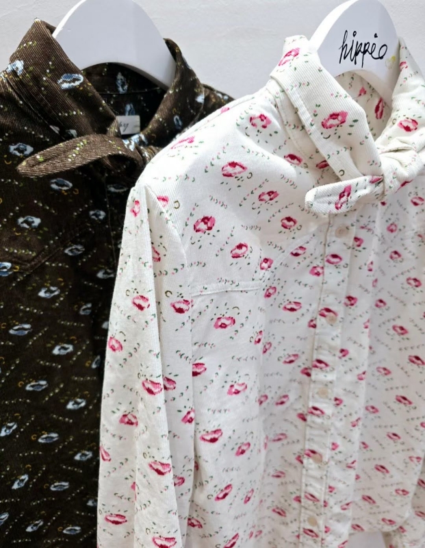 韓 啾啾印花襯衫 2色