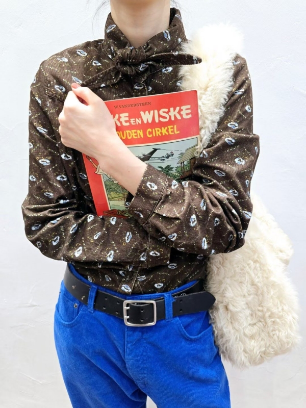 韓 啾啾印花襯衫 2色