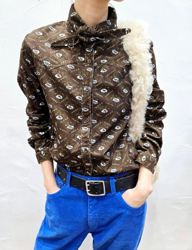 韓 啾啾印花襯衫 2色