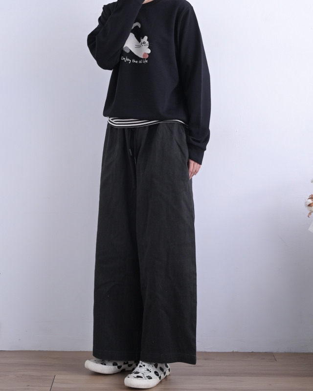 韓 下接條文咪上衣 2色 size