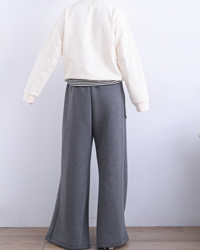 韓 下接條文咪上衣 2色 size