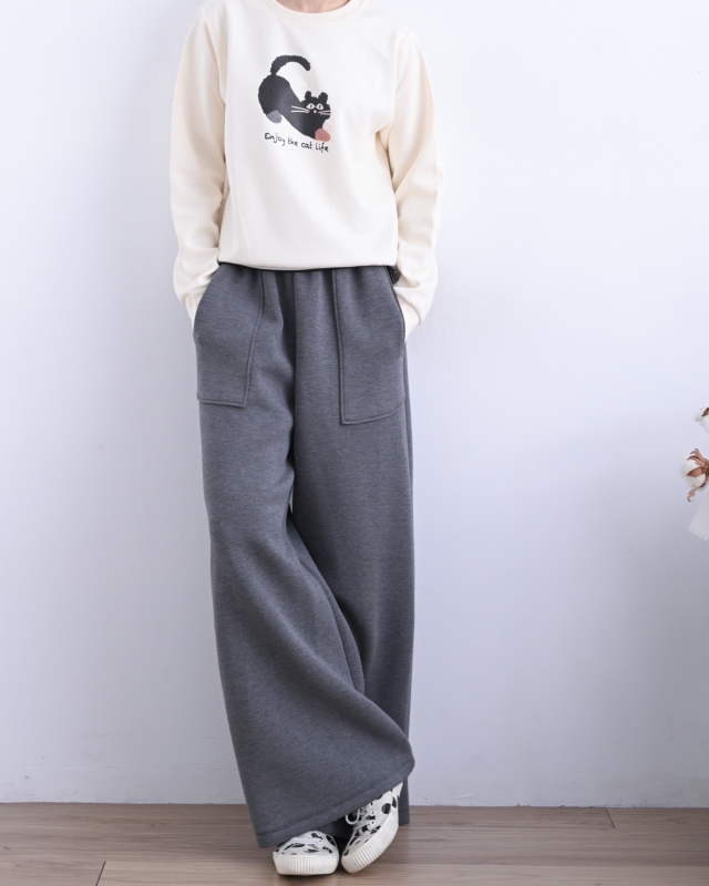 韓 下接條文咪上衣 2色 size