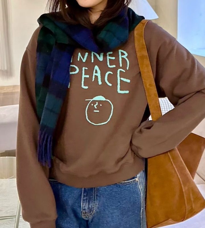 韓 英文字小頭上衣 2色 size