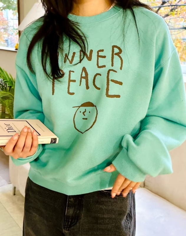 韓 英文字小頭上衣 2色 size