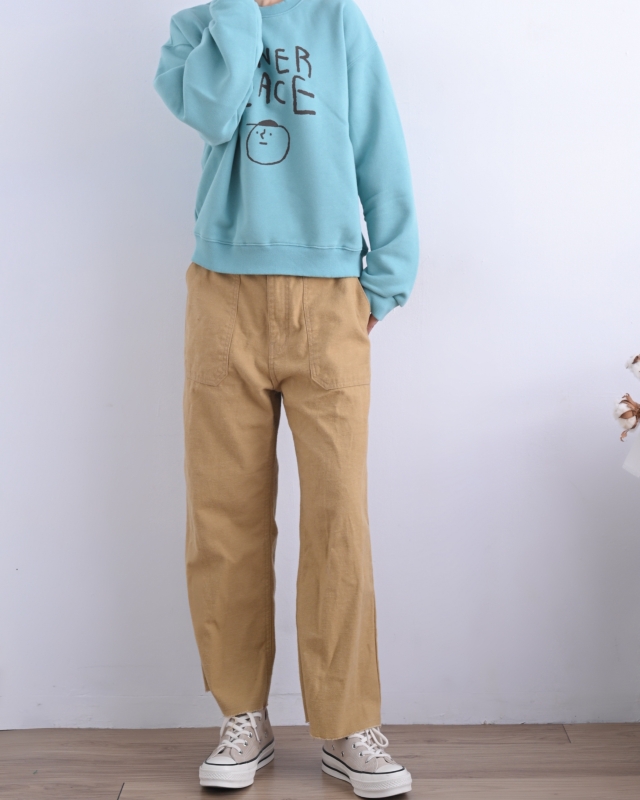 韓 英文字小頭上衣 2色 size