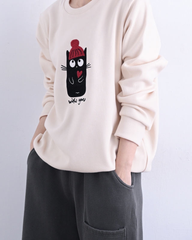 韓 戴紅帽咪上衣 2色 size