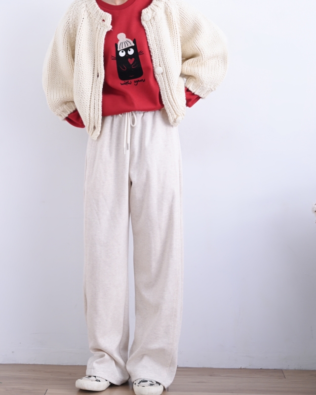 韓 戴紅帽咪上衣 2色 size