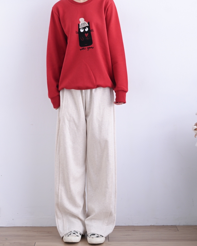 韓 戴紅帽咪上衣 2色 size