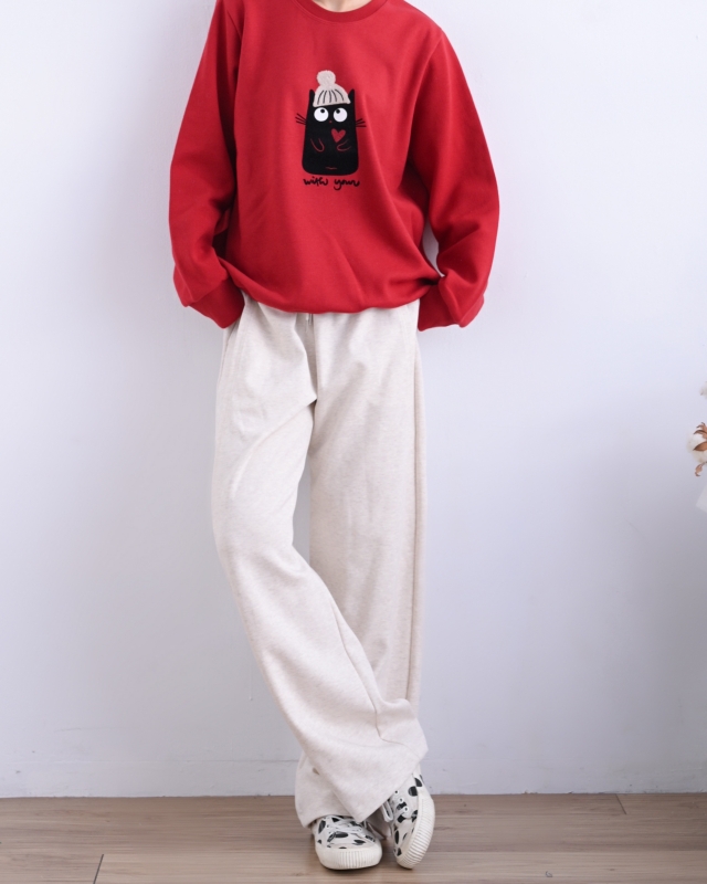 韓 戴紅帽咪上衣 2色 size