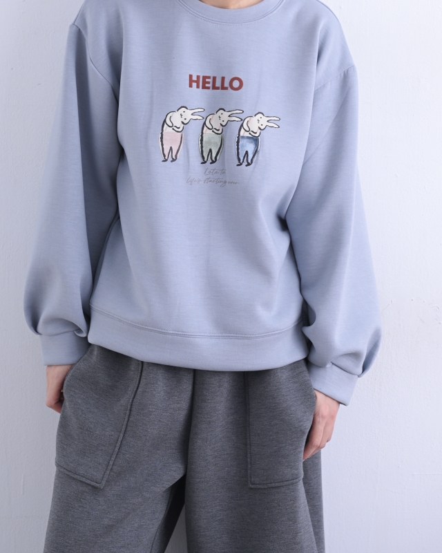 韓 歪頭兔們上衣 3色 size