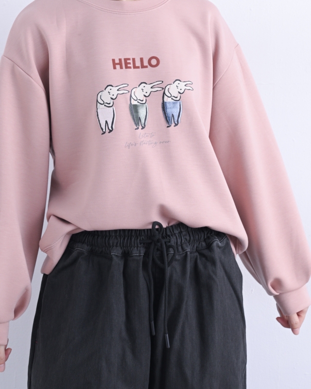 韓 歪頭兔們上衣 3色 size