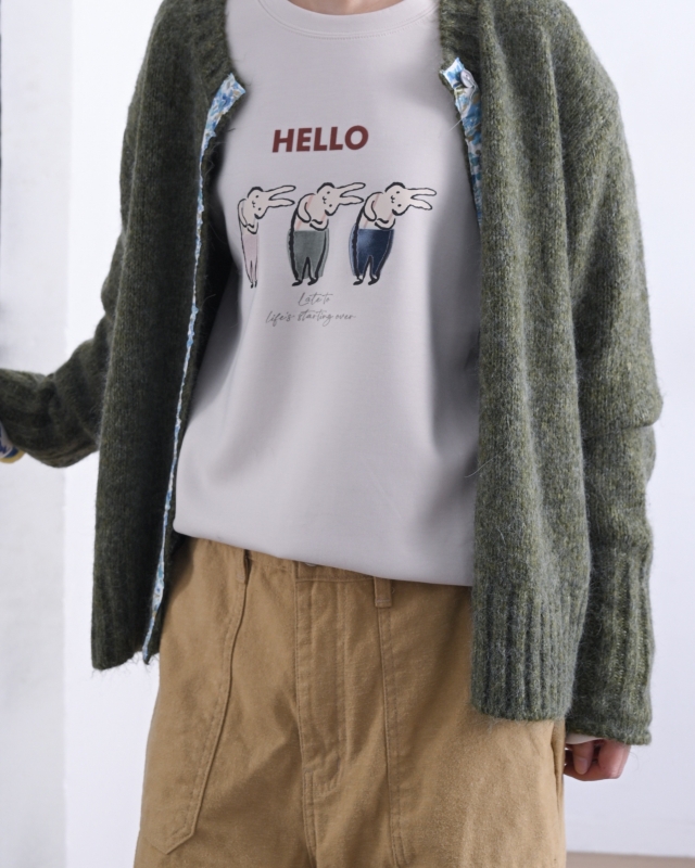 韓 歪頭兔們上衣 3色 size