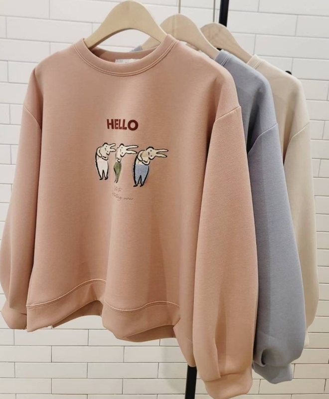 韓 歪頭兔們上衣 3色 size