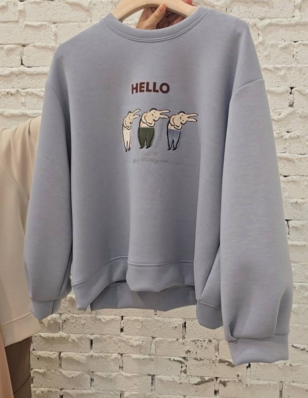 韓 歪頭兔們上衣 3色 size