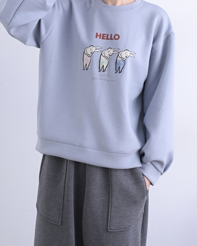 韓 歪頭兔們上衣 3色 size