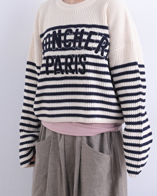 韓 英文字寬鬆橫文上衣 3色 size