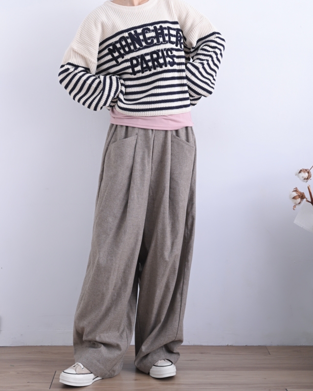 韓 英文字寬鬆橫文上衣 3色 size