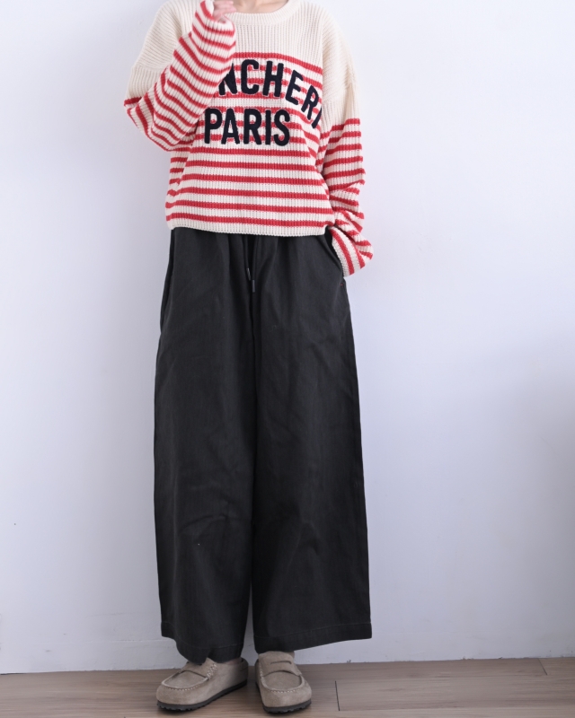 韓 英文字寬鬆橫文上衣 3色 size