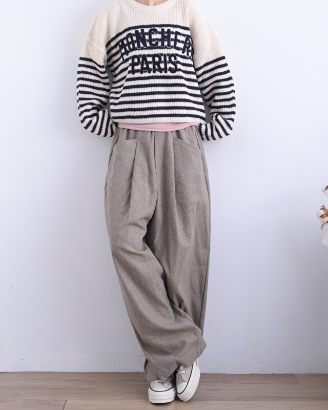 韓 英文字寬鬆橫文上衣 3色 size