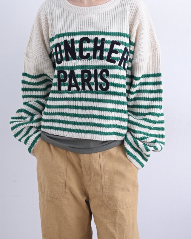 韓 英文字寬鬆橫文上衣 3色 size