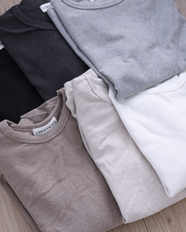 韓 圓領素色上衣 6色 size