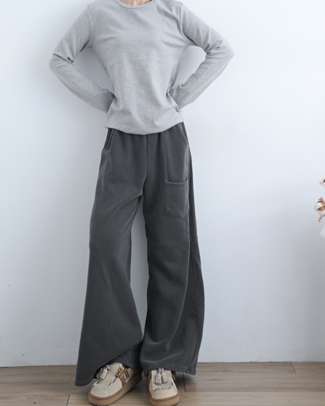 韓 圓領素色上衣 6色 size