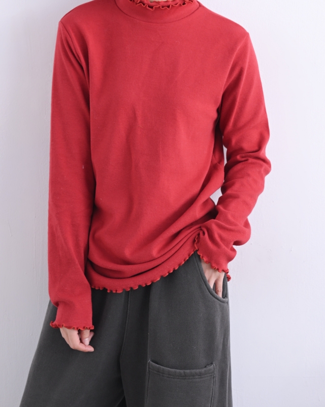 韓 雙層波浪領素色上衣 12色 size