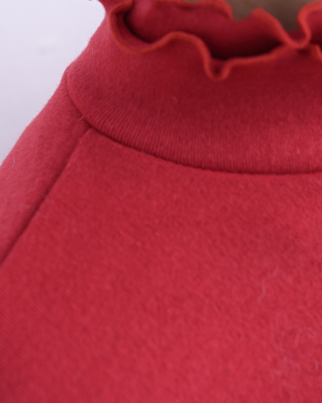 韓 雙層波浪領素色上衣 12色 size