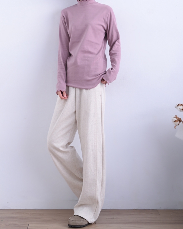 韓 雙層波浪領素色上衣 12色 size