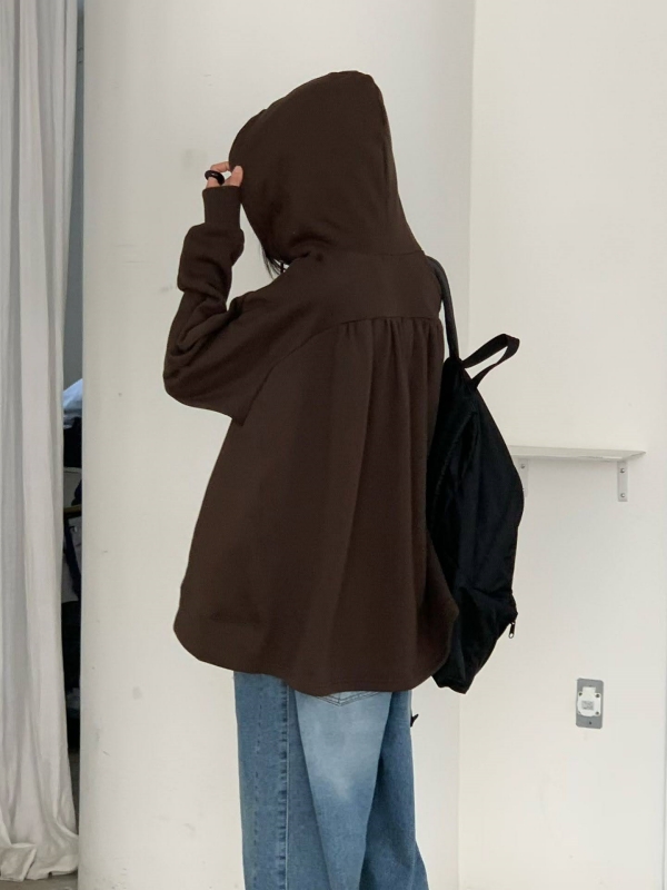 韓 傘狀連帽上衣 4色 size
