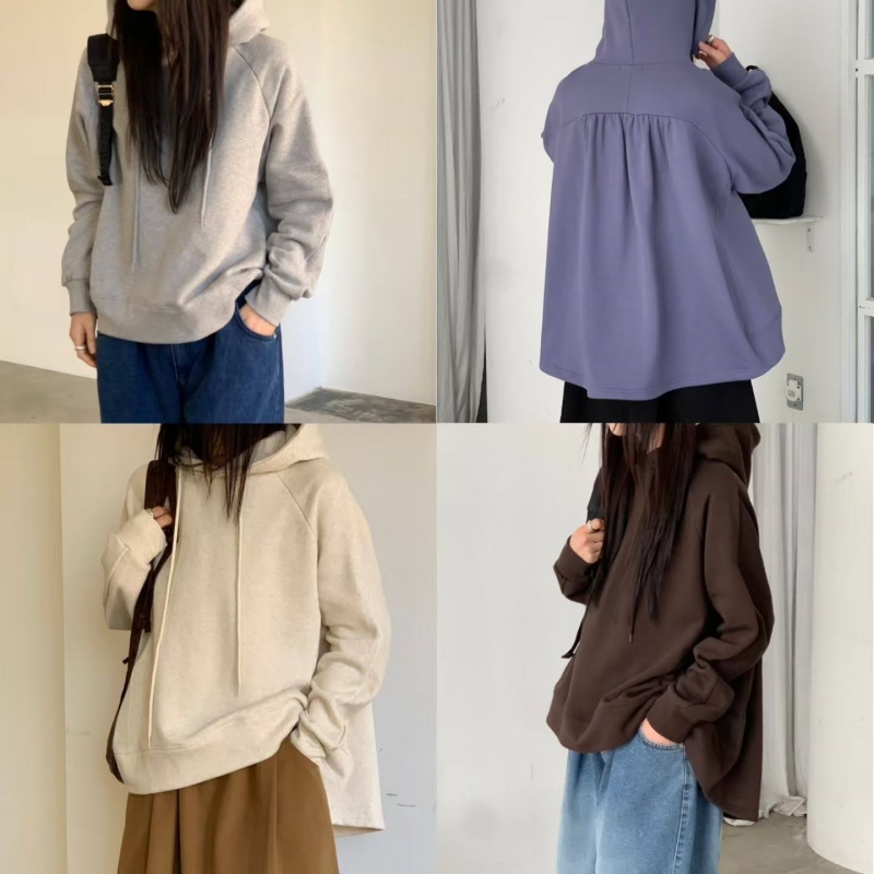 韓 傘狀連帽上衣 4色 size