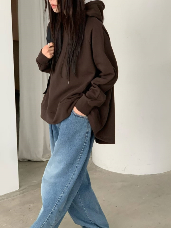 韓 傘狀連帽上衣 4色 size