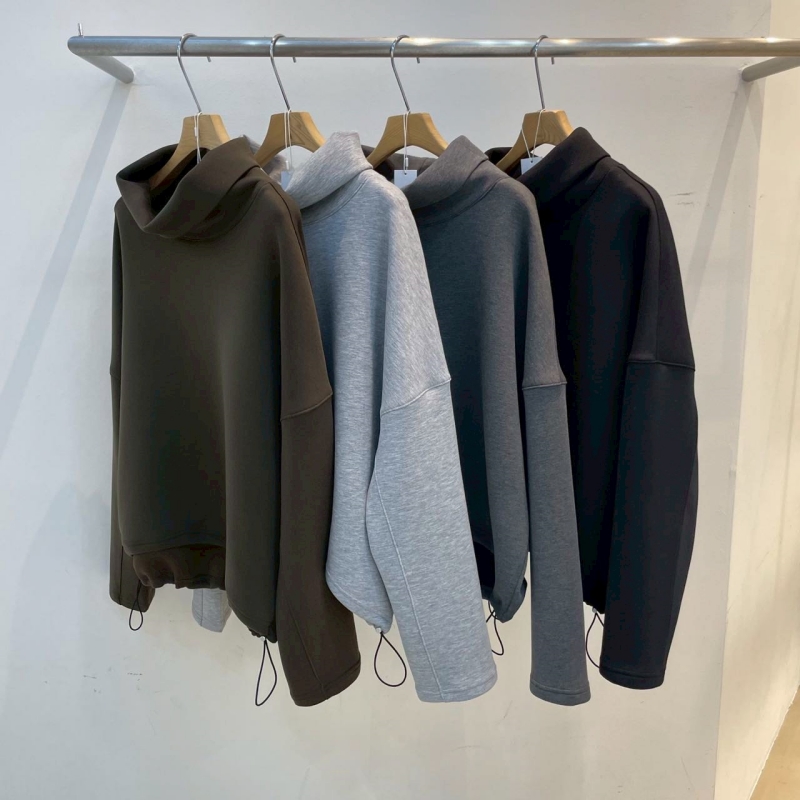 韓 翻領落肩上衣 4色 size